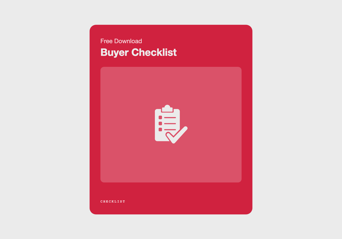 First-Time Buyer Checklist